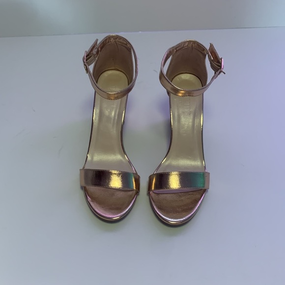 Rose Gold Block Heel, David’s Bridal, size 8 - Picture 5 of 5